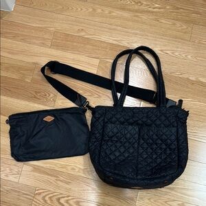 Black Quilted Tote MZ Wallace bag